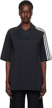 Y-3 Black Cut Line Polo