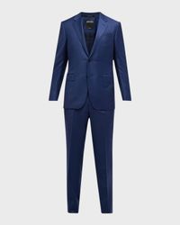Men's Trofeo Wool Pindot Suit
