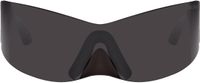 Balenciaga SSENSE Exclusive Black Avant Premier Panther Mask Sunglasses