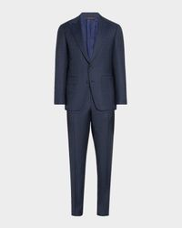 Men's Heathered Wool Two-Piece Suit