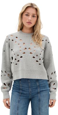 Ulla Johnson Vanessa Pullover Grey Melange XL