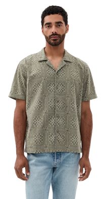 RAILS Tyler Shirt Surplus Sage Squares L