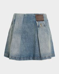 Pleated Mini Skirt