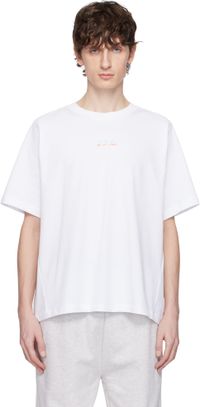 A.P.C. White ASICS Edition Wind T-shirt