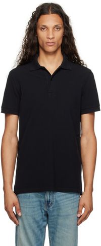 TOM FORD Black Tennis Polo