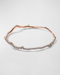 Stardust 18K Gold Coral Reef Bangle with Diamonds