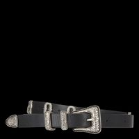 The Kooples - Ceinture style western en cuir - Taille 3 - Noir