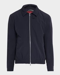 Men's Nylon Full-Zip Blouson Jacket