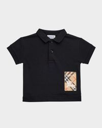 Boy's Johane EKD Logo-Patch Polo Shirt, Size 6M-2