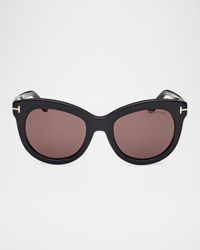 Odette Round Acetate Sunglasses