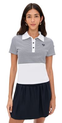 FRAME The Tennis Polo White Multi S