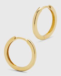 14k Gold Large Huggie Earrings