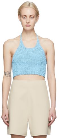 Arch The Blue Halter Neck Tank Top