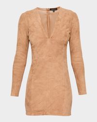 Demeter Stretch Suede Dress
