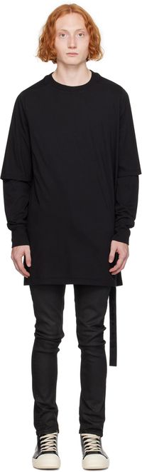 Rick Owens DRKSHDW Black Porterville Hustler Long Sleeve T-Shirt