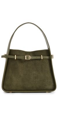SIMKHAI Cleo Small Suede Bucket Bag Ivy One Size
