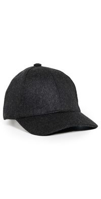 Vince Cashmere Baseball Cap H. Charcoal S/M