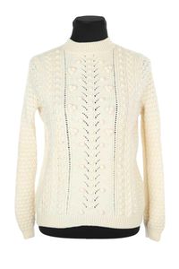 Sezane - Seconde Main - Pull en laine - Taille M - Blanc