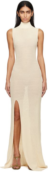 Aya Muse Off-White Berin Maxi Dress