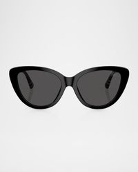 BE4457F Cat Eye Acetate Sunglasses