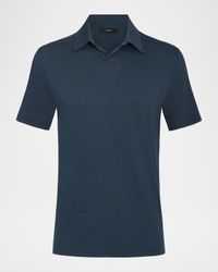 Men's Cotton Knit Johnny Collar Polo Shirt