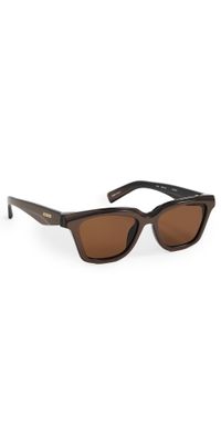 Jacquemus Carre Sunglasses Metallic Brown/Gold/Brown One Size
