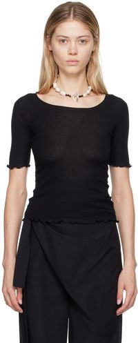 Baserange T-shirt à manches trois-quarts Pama noir