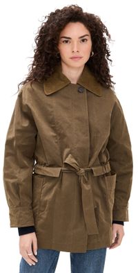 House of Dagmar Field Cotton Jacket Cardamom Brown 34