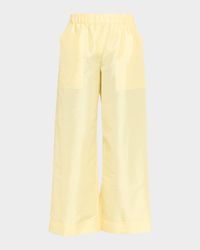 Arden Taffeta Pull-On Pants