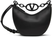 Valentino Garavani Black VLogo Moon Mini Bag