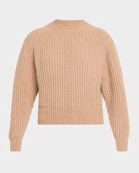 Cashmere Rib Crewneck Sweater