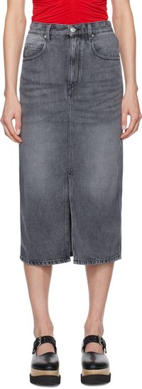 Isabel Marant Gray Tilauria Midi Skirt