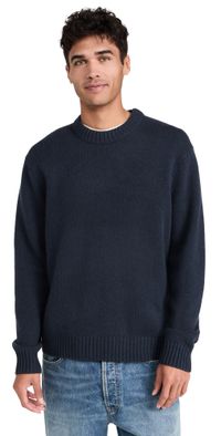 Madewell Moro Wool Cashmere Crewneck Sweater Dark Metal XXL
