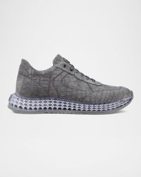 Men's Crocodile Leather Sneakers