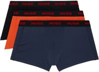 Hugo Three-Pack Multicolor Logo Trunks