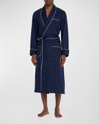 Men's Dotted Royal Robe w/ Piping
