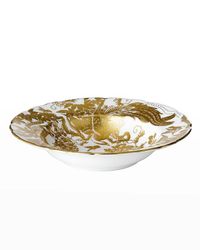 Gold Aves Rim Soup Plate