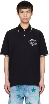 AMIRI Black Arts District Polo