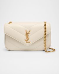 Loulou Mini YSL Chain Crossbody Bag in Quilted Leather