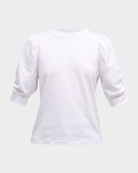 Frankie Ruched Puff Sleeve Tee