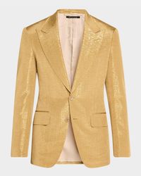 Men's Shelton Metallic Slub Moire Cocktail Jacket