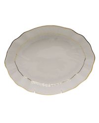 Golden Edge Oval Dish