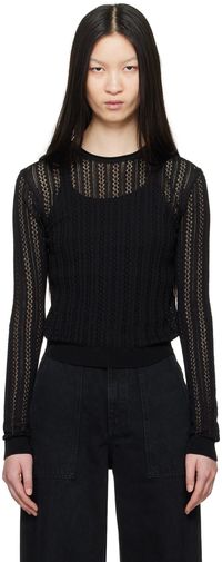 KHAITE Black 'The Colleen' Sweater