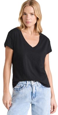 Z Supply Modern V-Neck Tee Black XS