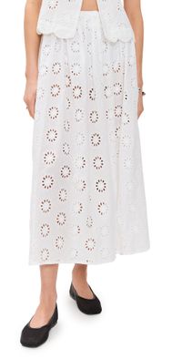 VRG GRL Maisie Midi Skirt White L