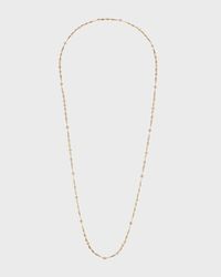 18k Brown Diamond Station Necklace, 36"L