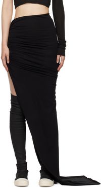Rick Owens DRKSHDW Black Porterville Soft Edfu Maxi Skirt