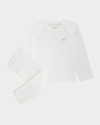 Kid's Embroidered Two-Piece Set, Size Newborn-18M