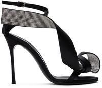AREA Black Sergio Rossi Edition Marquise Heeled Sandals