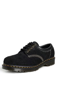 Dr. Martens Black Long Napped Suede Low Boots Black 8